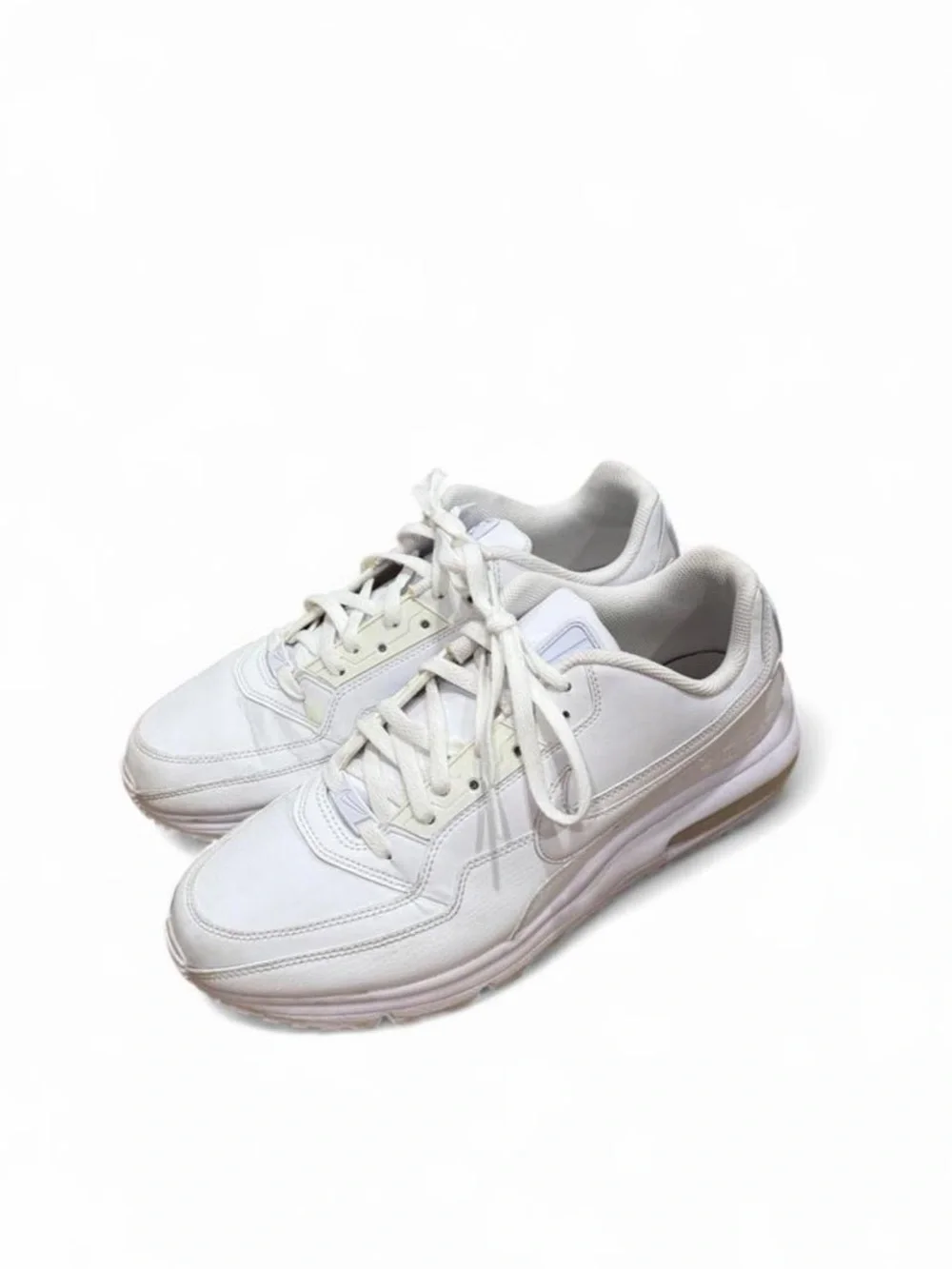 Nike Air Max LTD 3 Triple White Leather Sneakers Y2K 11.5